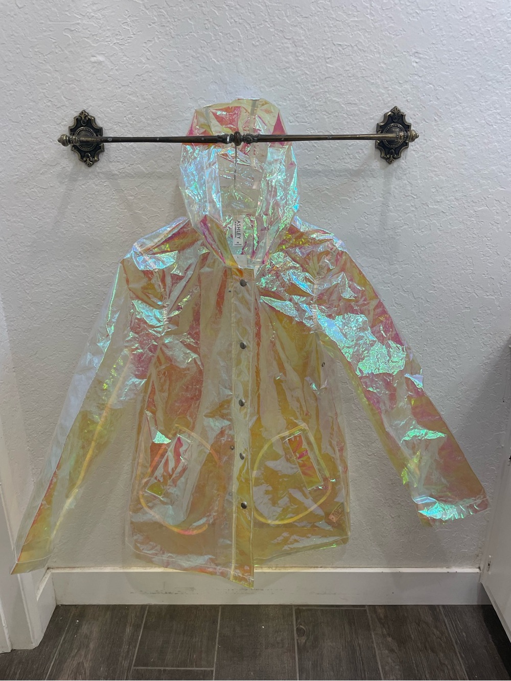 Ashley by 26 International Iridescent Rain Jacket